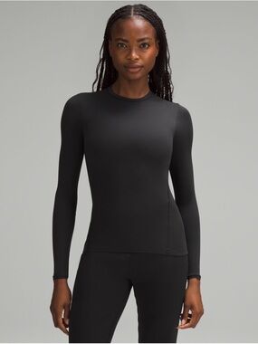 lululemon athletica Black Long-Sleeve Crew Top